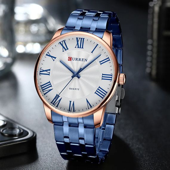 Годинник C1ur1ren 8422 Blue-Gold-White | Зображення 1