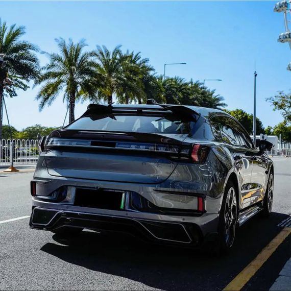 Накладки на спойлер (2021-2024, Карбон) для Zeekr 001 2021- рр | Зображення 1