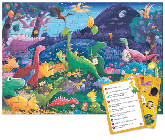 Пазл Dodo Шукай і знаходь Країна динозаврів, 100 елементів (300669) | Зображення 2