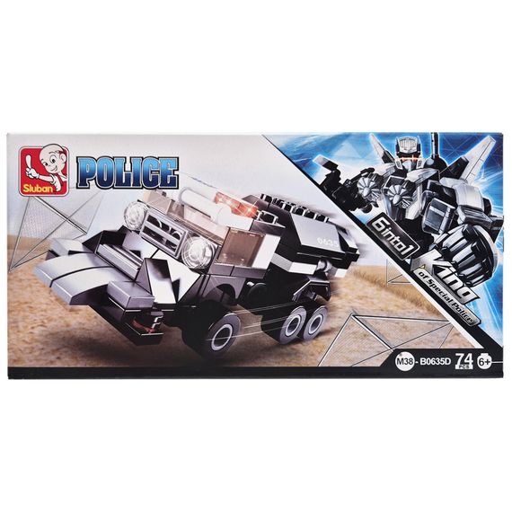 Детский конструктор Полицейская серия Police SLUBAN M38-B0635-4, 74 детали