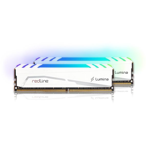 Модуль пам'яті для комп'ютера DDR5 64GB (2x32GB) 6400 MHz Redline RGB White Mushkin (MLB5C640BGGP32GX2) | Зображення 1