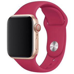 Силіконовий ремінець для Apple watch 38 mm/40mm/41mm Малиновый / Pomegranate
