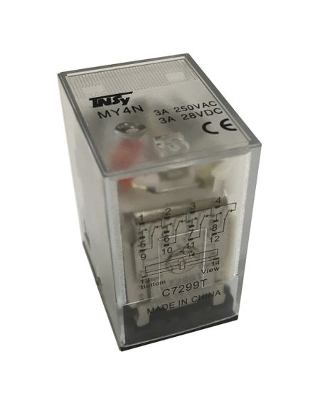 Реле проміжне РП24-MY4 3А 24DС LED 4p Ny95505037