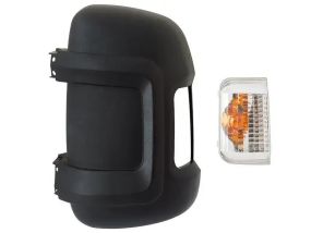 Peugeot Boxer II (от 2006-) корпус наружного зеркала левый длинный кронштейн + поворотник, Пежо Боксёр 2