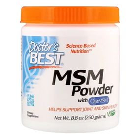 Препарат для суставов и связок Doctor's Best MSM Powder with OptiMSM 8.8 oz 250 g /83 servings/ DRB-00076