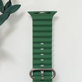 Силіконовий ремінець для Smart Watch Ocean Band 42/44/45/49 (Темно-зелений)