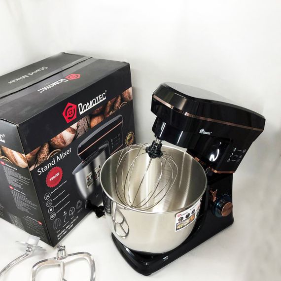 Планетарний міксер 3 насадки Domotec R 6673 12 л, Багатофункціональний кухонний прилад MO-15 | Зображення 8