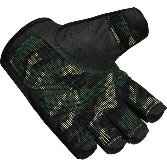 Рукавички для фітнесу RDX T2 Half Army Green PLUS-L | Зображення 2