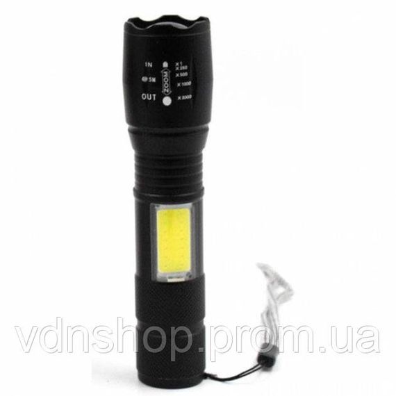 Мощный фонарь с возможностью зарядки Bailong, Очень яркий фонарь Сверхмощный лед IW-38