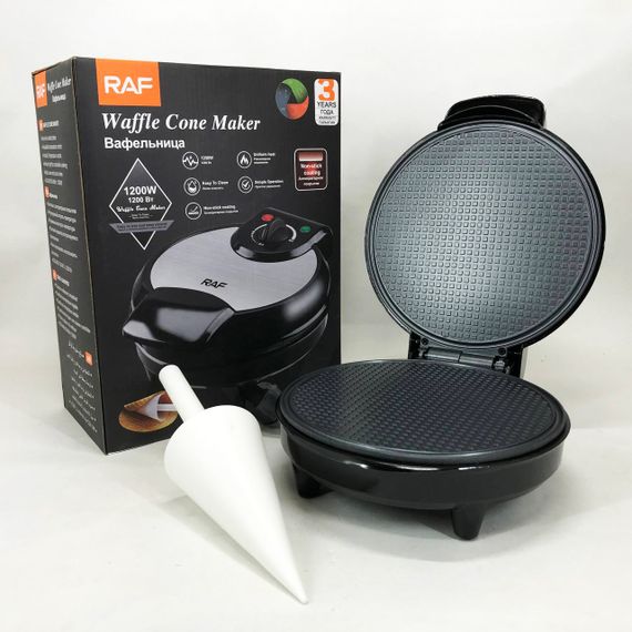 Вафельниця для пишних вафель RAF, Електронна вафельниця, Дешева вафельниця для ріжків LU-85 | Зображення 6