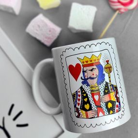 Чашка з принтом King of my heart 330 мл (KR_21L037)
