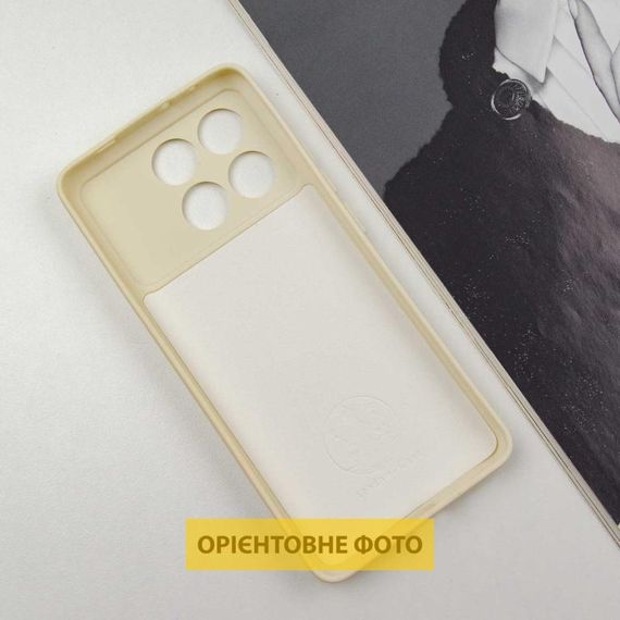 Чехол TPU GETMAN Liquid Silk Full Camera для Xiaomi Poco X6 / Note 13 Pro 5G Песочный / Sand | Зображення 3