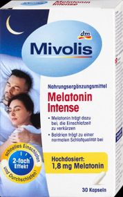 Мелатонін Mivolis Intense — комплекс для сну, нервів та релаксації, 30 шт., Німеччина