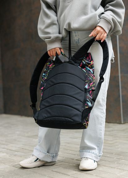 Жіночий рюкзак Sambag RollTop KZN чорний ABSTRACT 41 х 27 х 18 см (24300707) | Зображення 2