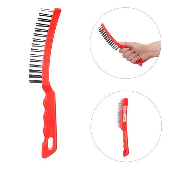 Щітка з металевим дротом, 5-рядна INTERTOOL BT-0008 | Зображення 1