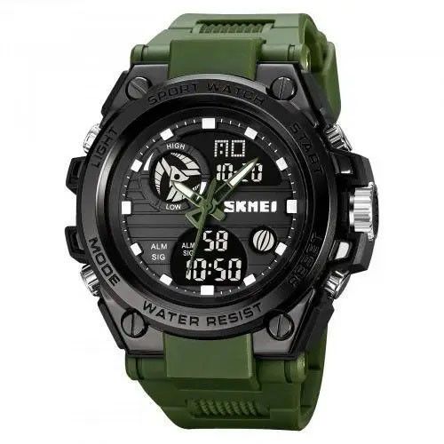 Годинник наручний чоловічий SKMEI 2031AG ARMY GREEN, годинник тактичний протиударний. DM-673 Колір: зелений | Зображення 2