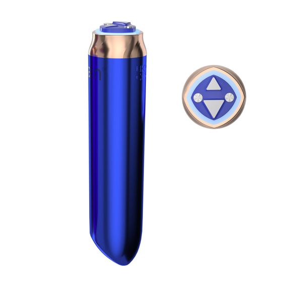 Віброкуля Swan Maximum + Comfy Cuff Blue, суперпотужна, різна інтенсивність, силіконова манжета | Зображення 2