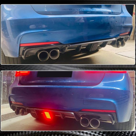 Дифузор заднього бампера V2 (для F30 M-Sport, Карбон) для BMW 3 серія F-30/31/34 2012-2019 рр | Зображення 4