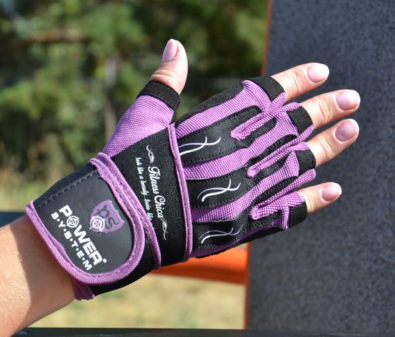 Перчатки для фитнеса Power System PS-2710 Fitness Chica жіночі Purple XS | Зображення 3