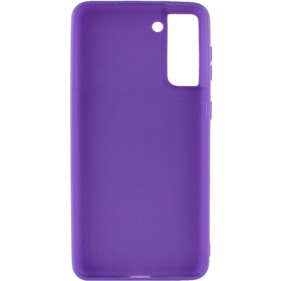 Силіконовий чохол Candy для Samsung Galaxy S21+ Бузковий | Зображення 1