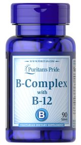 Вітаміни групи В Puritan's Pride Vitamin B-Complex and Vitamin B-12 90tablets
