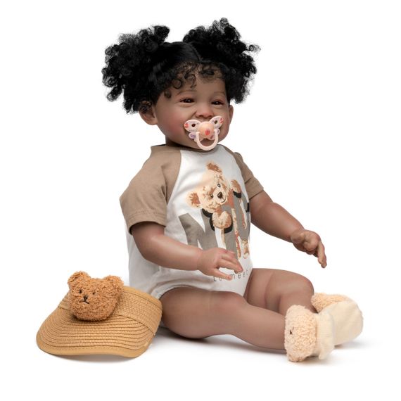 Силиконовая Коллекционная Кукла Реборн Reborn Девочка Дашики (Виниловая Кукла) Высота 60 см | Зображення 1