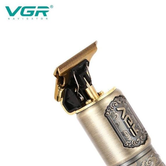 Машинка для стрижки волосся VGR V-073 акумуляторний бездротовий триммер для бороди VT-303 та вусів | Зображення 7