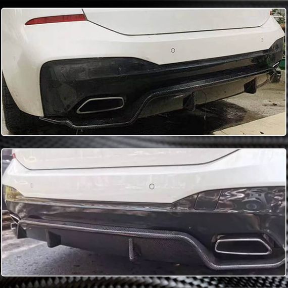 Дифузор заднього бампера V1 (для M-Sport 2017-2020, Карбон) для BMW 6 серія G32 2017- рр | Зображення 2