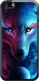 Чехол на iPhone 5 Арт-волк "3999u-18-17620"