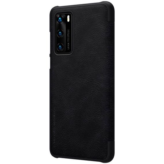 Кожаный чехол (книжка) Nillkin Qin Series для Huawei P40 | Зображення 2
