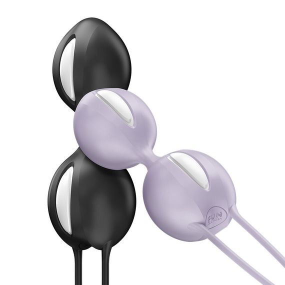 Вагинальные шарики Fun Factory SMARTBALLS DUO Purple, 2 шт, диаметр 3,2 и 3,6 см, Фиолетовый | Зображення 8