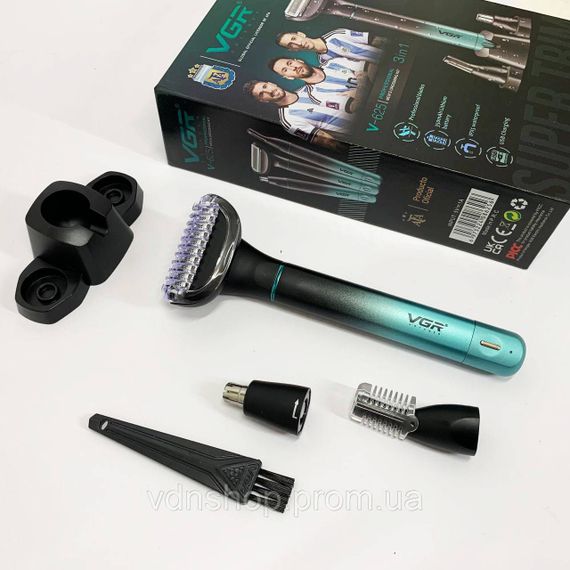 Компактная электробритва мужская VGR V-625, Аккумуляторная машинка для стрижки, Портативная бритва AV-23