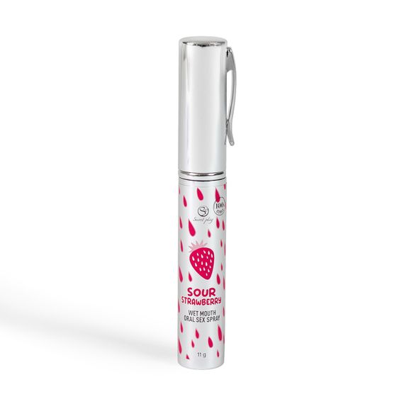 Оральний спрей SOUR STRAWBERRY WET MOUTH ORAL SEX SPRAY Sex Aura | Зображення 2