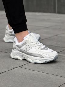 Кросівки New Balance замш/шкіра/3D сітка колір білий, сірий