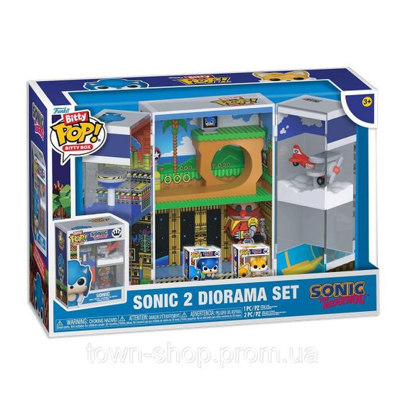 Игровой набор Bitty POP! Boxes серии Соник - Еж Соник