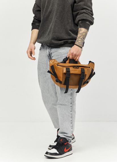 Велика чоловіча сумка бананка Sambag DynamicDart руда 38 × 21 × 7 см (80411121m) | Зображення 2