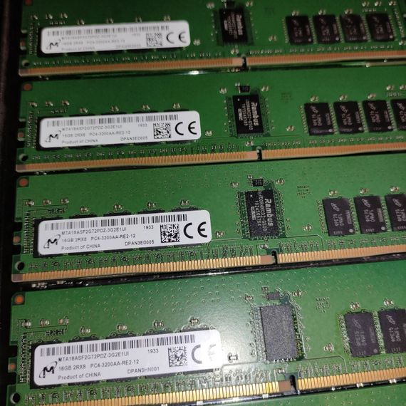 Комплект: серверна оперативна пам'ять Micron / 128 GB / DDR4 ECC / 3200 MHz б/в | Зображення 3