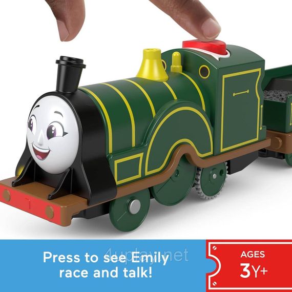 Паровозик Томас і друзі Моторизований поїзд Емілі, що розмовляє, Thomas & Friends Motorized Train Talking Emily Engine | Зображення 3