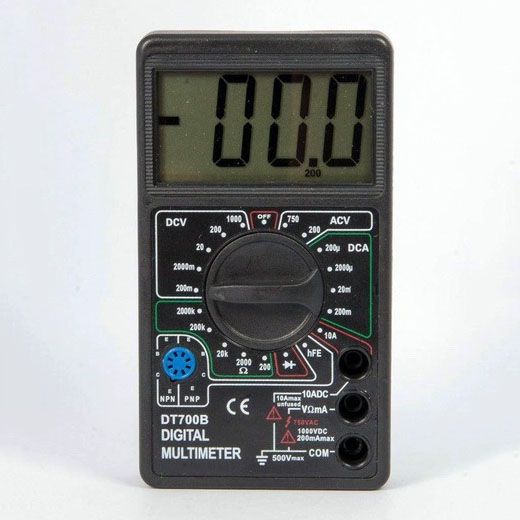 Цифровий мультиметр Digital DT700B з великим дисплеєм, тестер для вимірювання напруги, якісний | Зображення 2