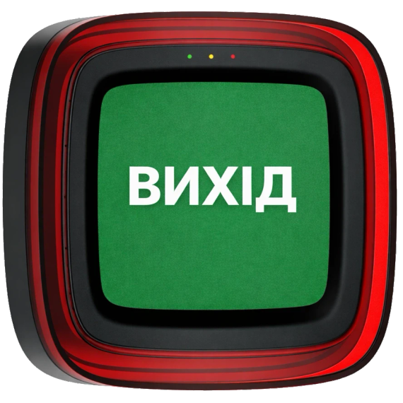 Ajax EN54 FireProtect (Sounder/VAD) black пожежний світлозвуковий "ВИХІД" Cповіщувач