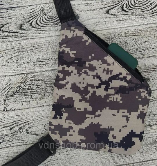 Мужская сумка мессенджер через плечо Cross Body 4634 мини рюкзак антивор для телефона ключей и документов | Зображення 3