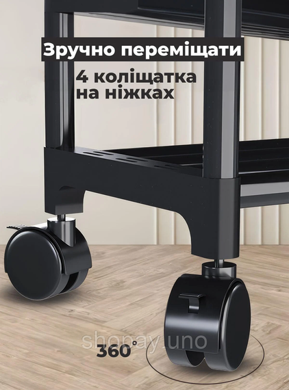 Стійка-вішалка на колесах для речей та взуття (YH9918-3A) | Зображення 3