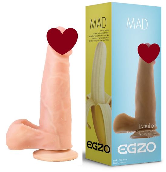 Фалоімітатор EGZO Ciberskin DS001 (18,5 см х 4 см) Sex Aura