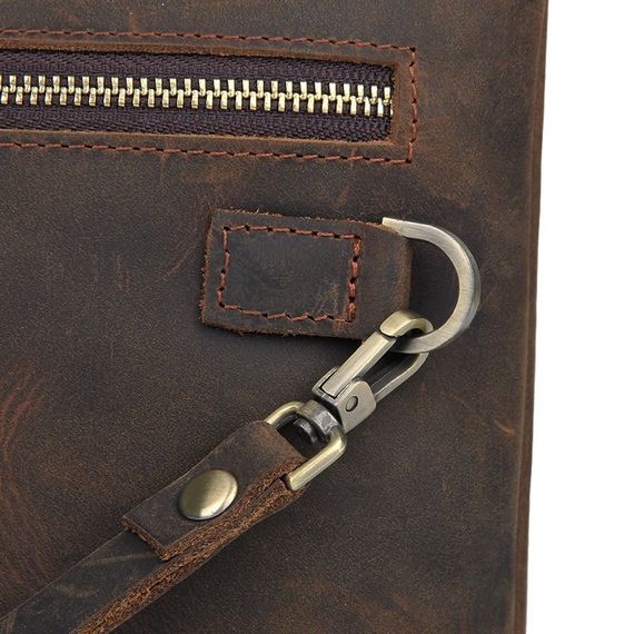 Красивая барсетка мужская в коже Crazy horse Vintage 14954 Коричневая | Зображення 1
