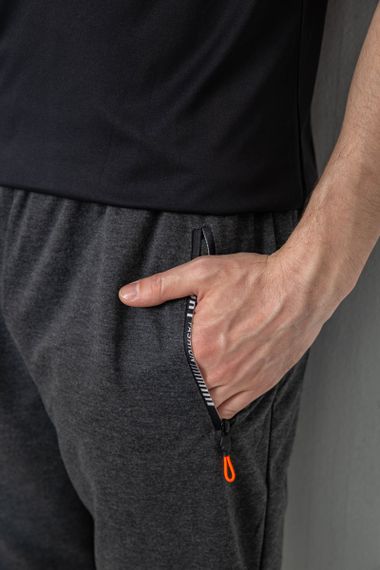 Спорт штани чоловічі, колір темно-сірий, 244R403 | Зображення 4