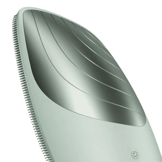 Електронна звукова термо щітка для обличчя GESKE Sonic Thermo Facial Brush 6в1 gray, Зелений | Зображення 4