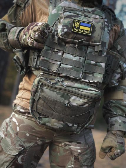 Плитоноска швидкого скидання з боковими карманами + 5 підсумків та рюкзак мультикам | Зображення 1