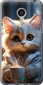 Чохол на Meizu MX4 PRO Білий кіт "5646u-132-2448"