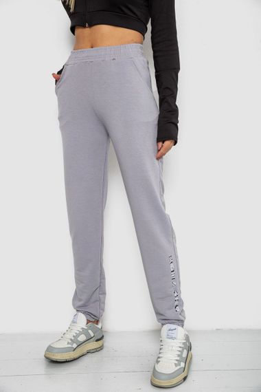 Спортивні штани жіночі 238R325, колір сірий, 238R57673 | Зображення 2