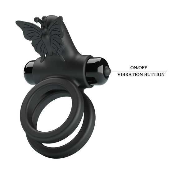 Ерекційне кільце - Pretty Love Passionate Ring IX Black | Зображення 7